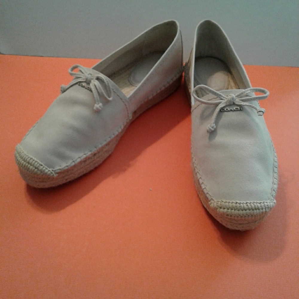Coach Rae wht suede espadrille - Picture 2 of 2